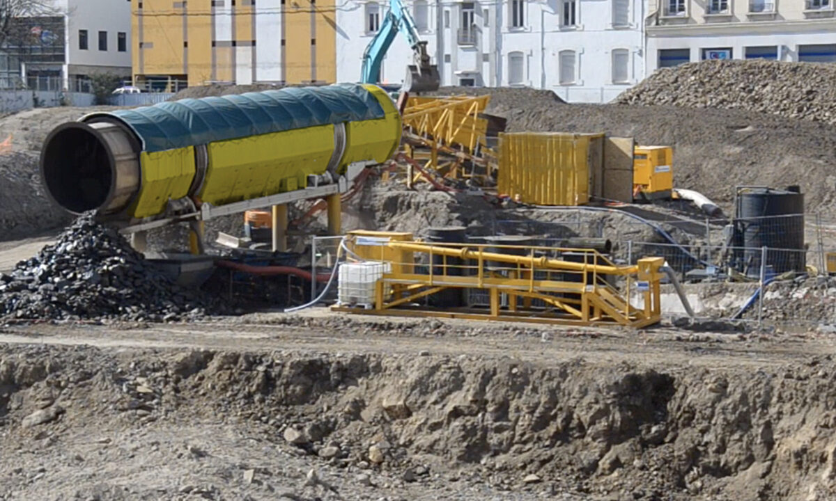 TROMMEL : un tambour géant pour traiter sur site les terres polluées